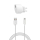 Xqisit 1xUSB 2.4A + kabel microUSB biała - 1451266 - zdjęcie
